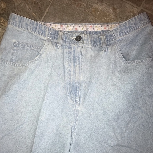 CHRISTOPHER & BANKS Sz 8 BLUE CROP DENIM Pants - Picture 5 of 8